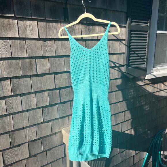 DOKOTOO, NWT, Teal Blue, Beach Coverup Dress, Medium - Picture 4 of 4